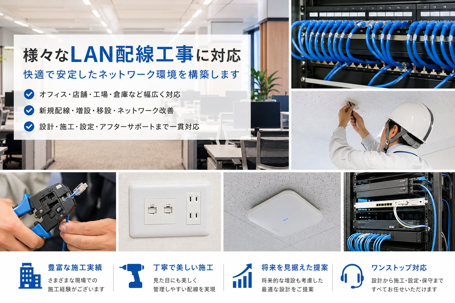 通信機器販売・LAN工事・ビジネスホン設置販売