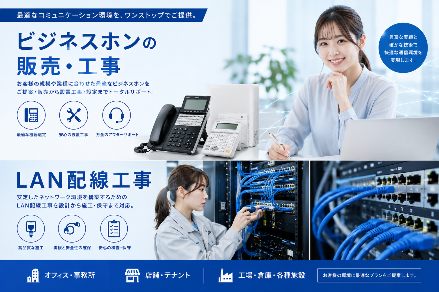 ビジネスホンの販売・設置工事